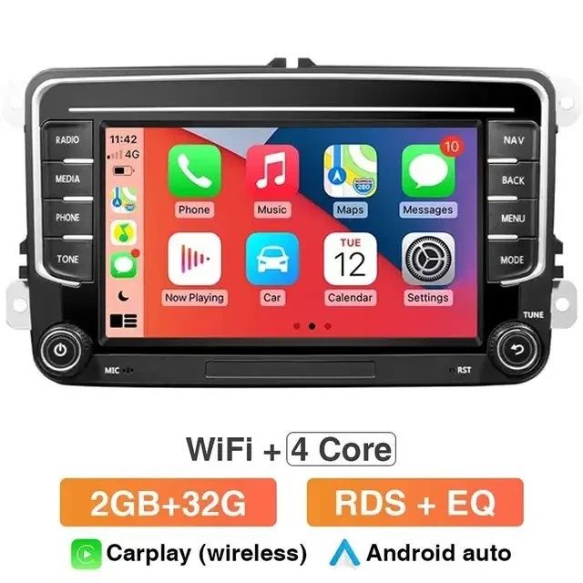 Автомагнитола Штатная 7" для Volkswagen, Skoda, Seat 2/32GB Carplay