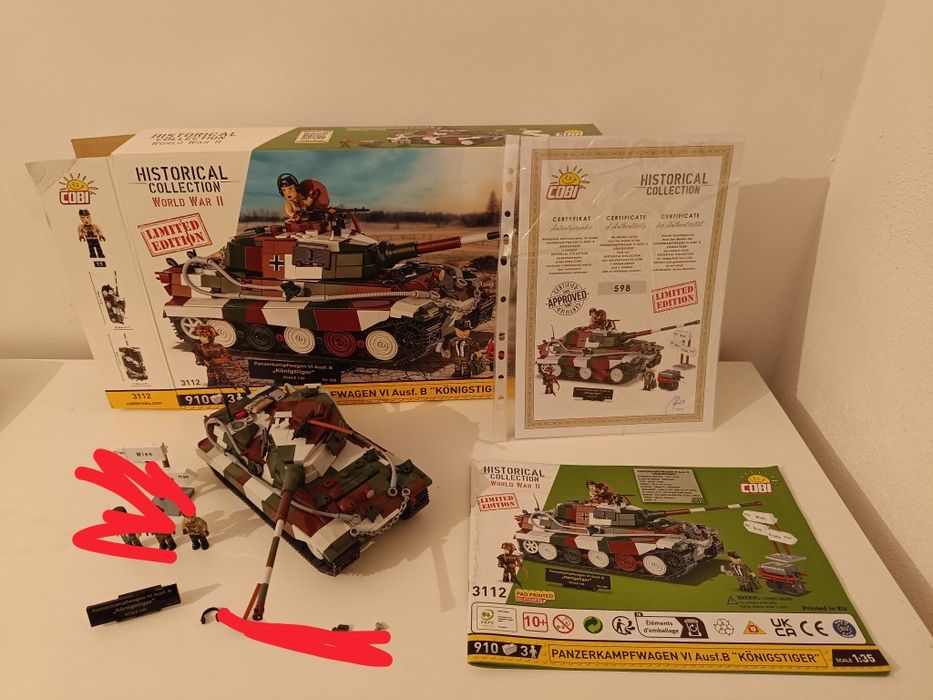 COBI zestaw klocki Tiger II Konigstiger 1:35 Bez Figurek Bez Akcesoriów Limited Edition
