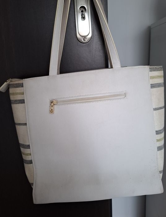 NOBO torebka torba shopperka biała