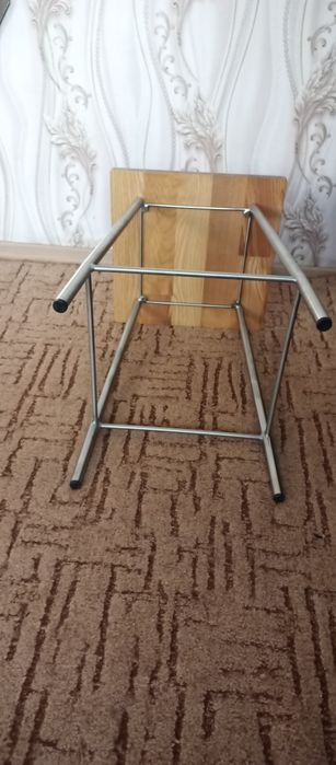 Стул кухонный/ стілець кухонний, нержавеющая сталь, стиль лофт