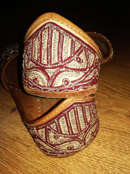 Buty baleriny orientalne  skóra