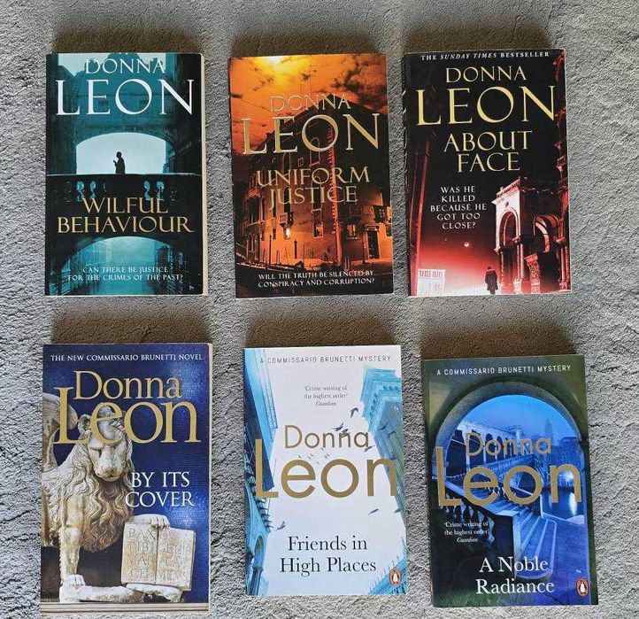 Selling Donna Leon Books – 15 Titles, All in English.