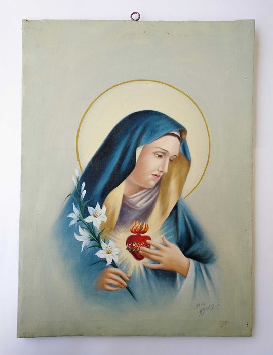 Nossa Senhora das Dores óleo sobre tela 1952