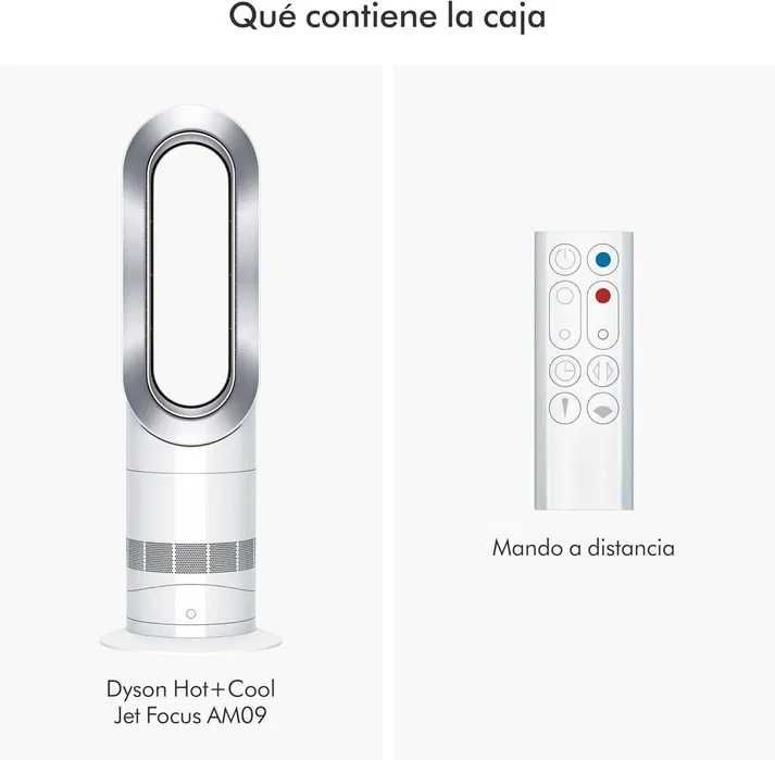 Dyson Hot+Cool AM09 Branco/Prateado com caixa original