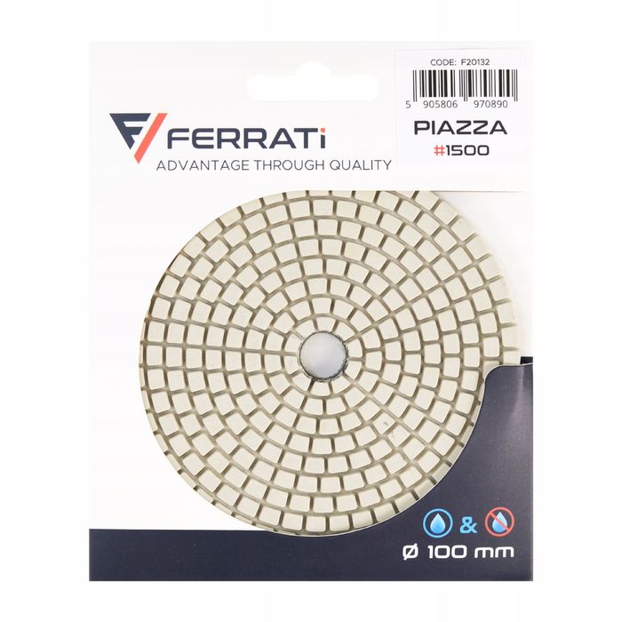 Ferrati Piazza Pad Szlifujący Do Ceramiki, Gresu I Kamienia 100Mm