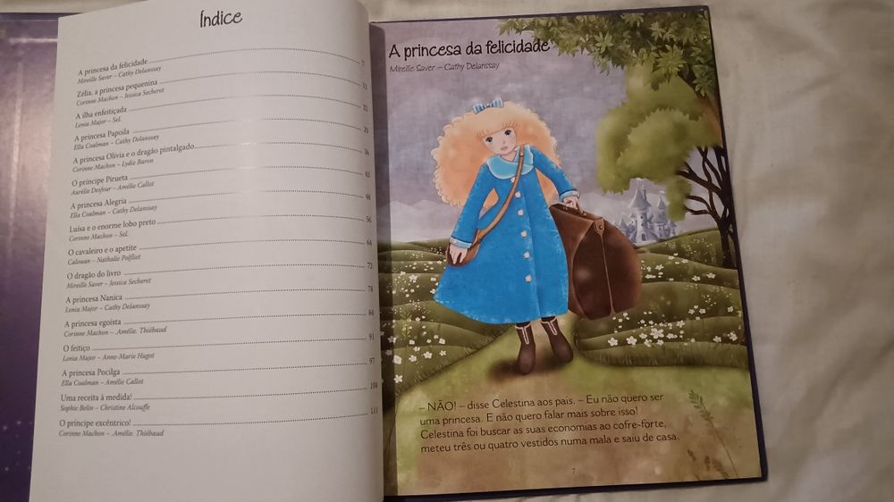 Livro infantil Histórias no país das princesas