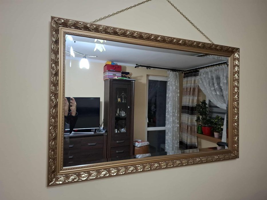 Stylowe Duże Lustro w ramie 70x110