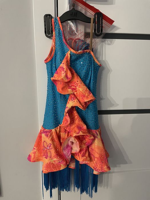 Sukienka do laciny, latino, LA, rozmiar 140-150cm, fredzle