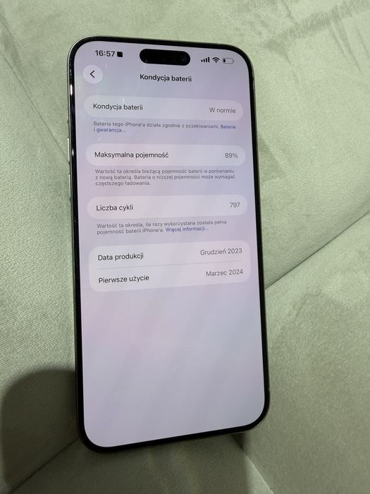 Iphone 15 pro max 256 gb Szary, Tytanowy