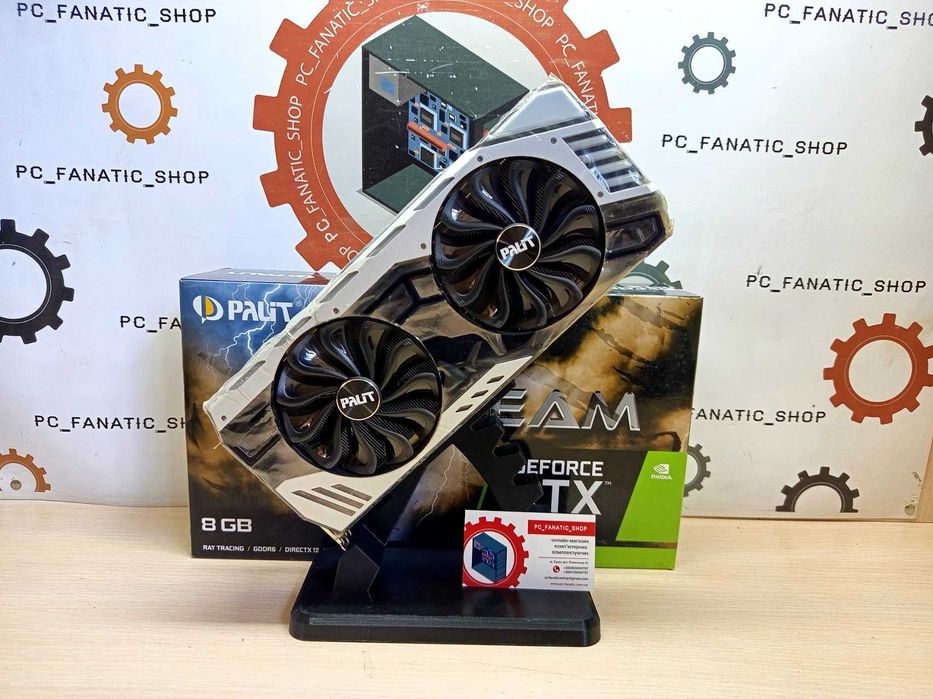 Відеокарта Palit PCI-Ex GeForce RTX 2070 Super JetStream 8GB (256bit)