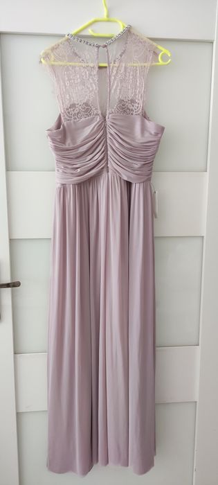 Sukienka długa liliowa