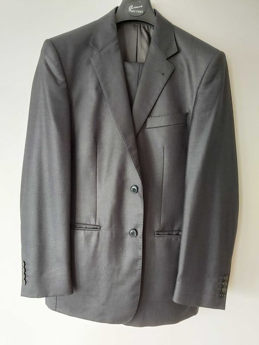 Wełniany męski garnitur z domieszką jedwabiu, 176/96/82, Zuccardi