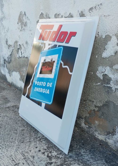 Placa publicitária Tudor Posto de Energia vintage