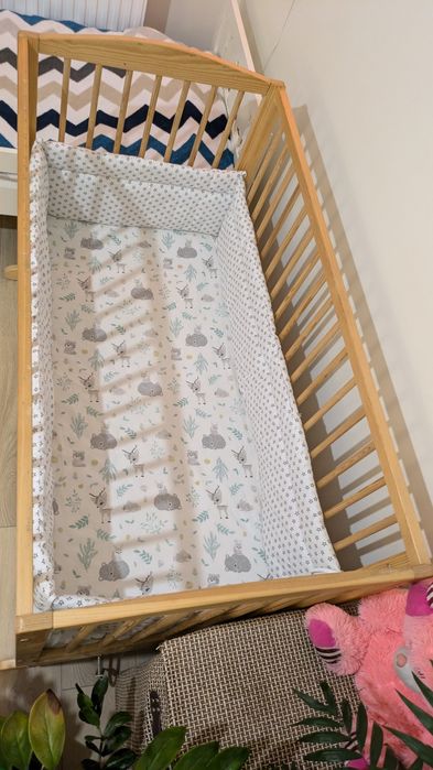 Łóżeczko Dziecięce  Klupś Henry 120*60 z Funkcją Kołysania i Szufladą