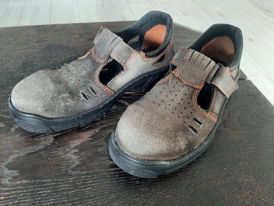 Stalcapy Buty robocze z metalowymi usztywnianymi czubkami ochrona 38