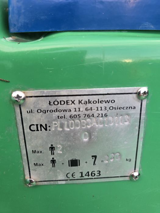Łódka Wędkarska Zestaw