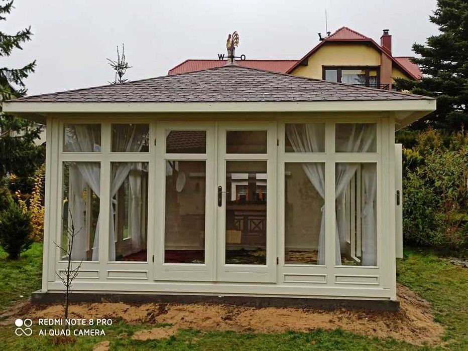 Duży pawilon ogrodowy / oranżeria / altanka 4x4m
