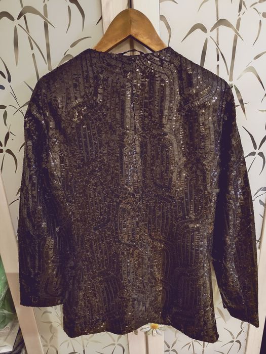 Nowy efektowny żakiet marynarka Sylwestrowa  z  cekinami M