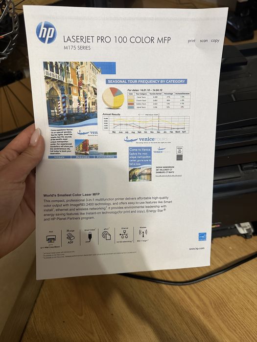 Kolorowa laserowa drukarka laserjet 100 color mfp m175a