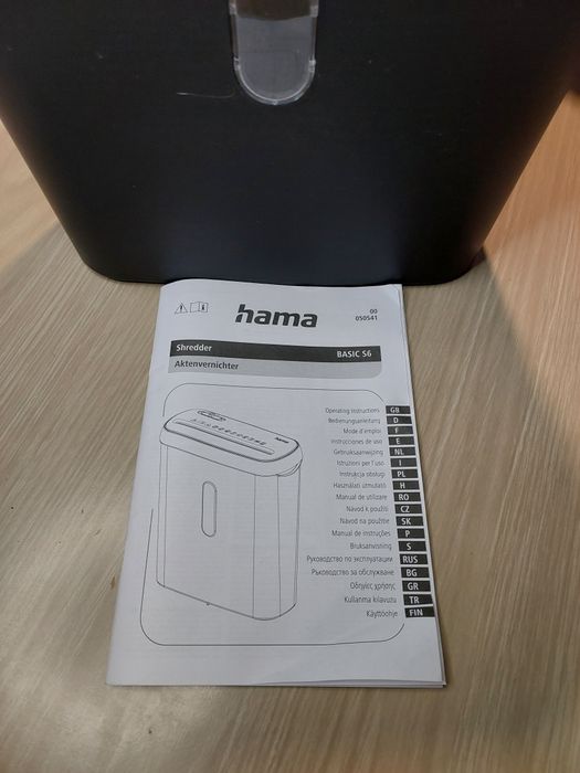 Triturador de Papel Hama Basic 56 – Destruidor de Documentos | Escritó