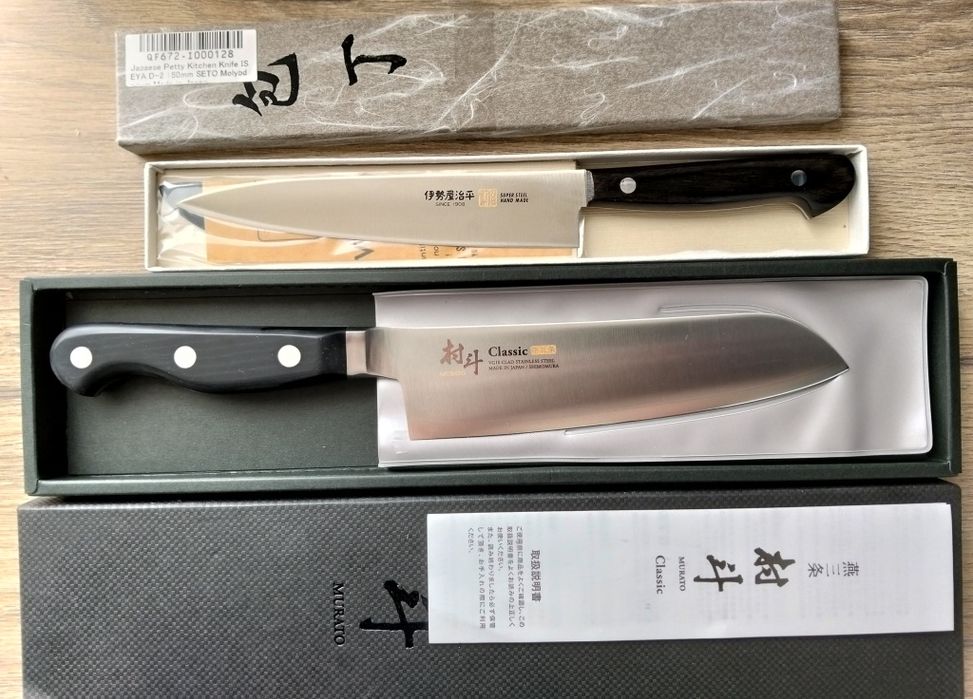 Японський кухонний ніж сантоку. Ніж Японія. Японский нож