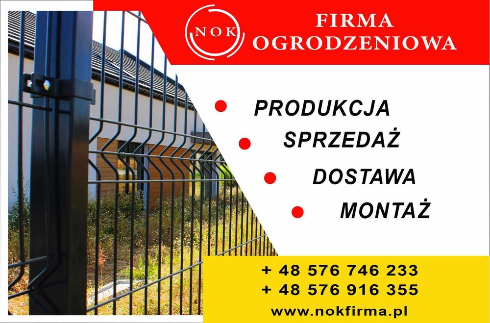 Ogrodzenia Panelowe Wieliczka/Montaż/Terminy od zaraz
