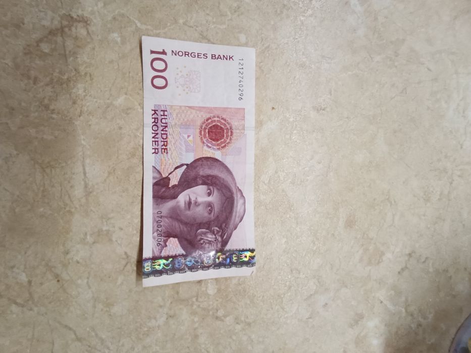 Норвезька крона 100 NOK норвежська стара  крона 2006року гроші