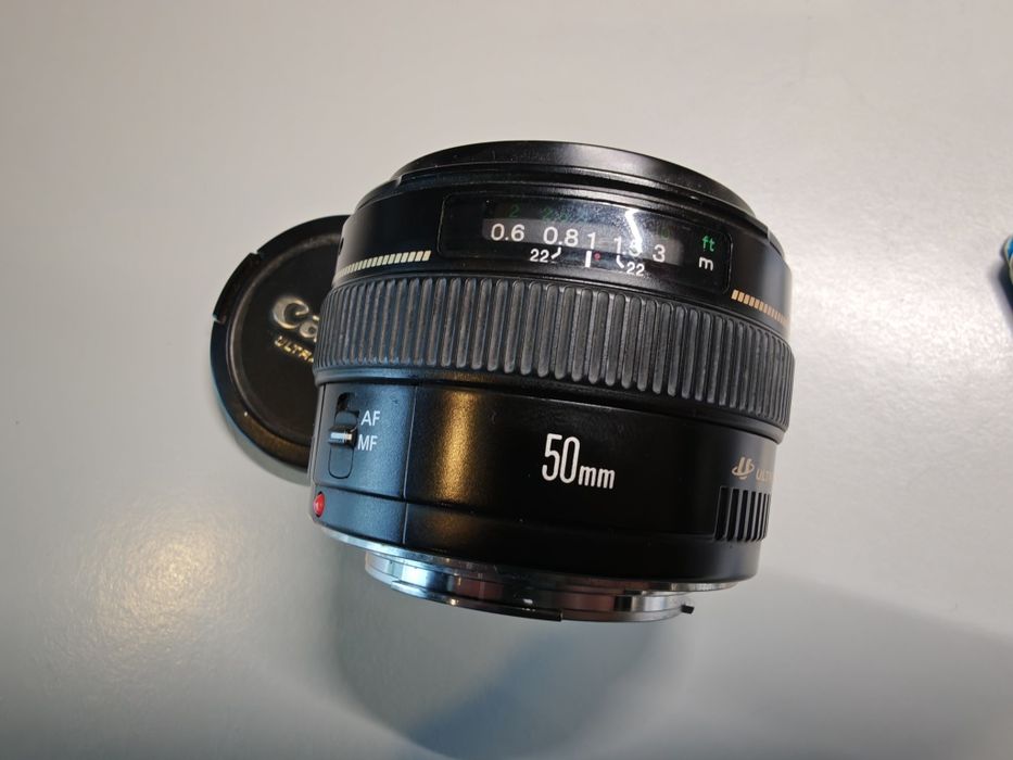 Objetiva Canon 50mm f1.4 avariada