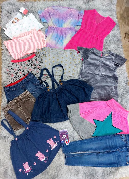 3-4года пакет,вещи,пляжная туника ,юбка,футболка,джинсы пончо