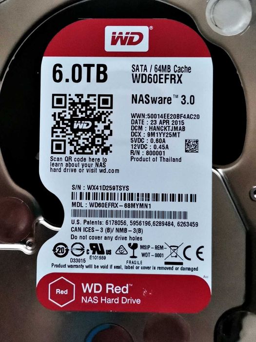 HDD 6TB WD Red 3.5"