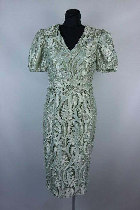 Coast koronkowa sukienka midi pastelowa zieleń 10 / 38