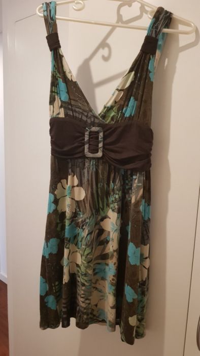 Vestido em algodão sem costas tamanho S/M