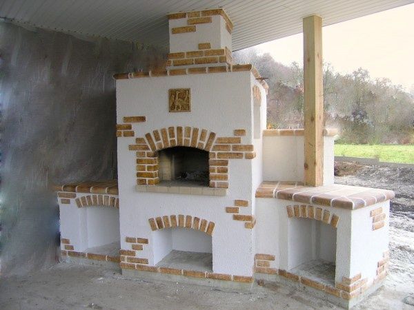 Плита с мангалом и духовкой