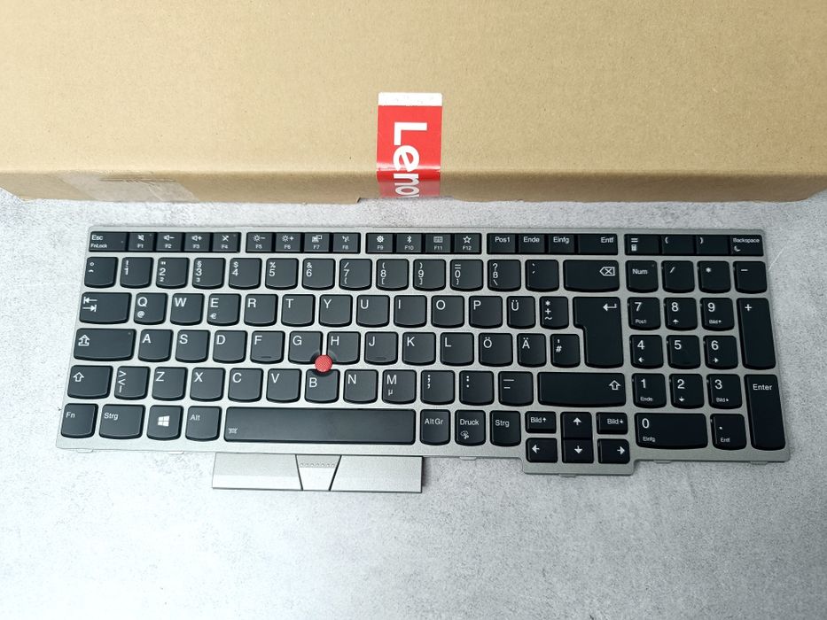 Нова клавіатура ThinkPad T590/L580/E580/E590/P52/P72 DE-BL - SILVER