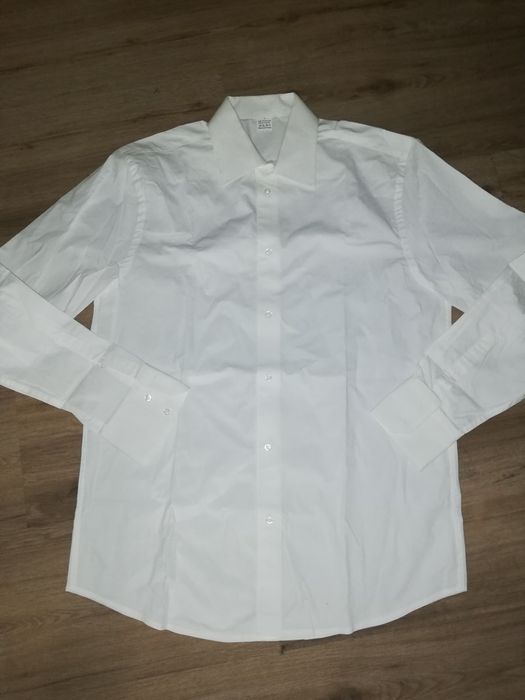 Camisa branca lisa masculina - nova