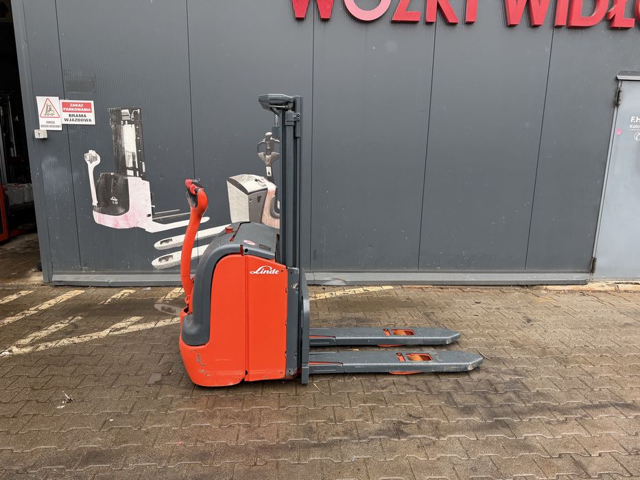 Paleciak elektryczny Linde UDT 1400 kg 240 cm wózek Linde L 14 widlak