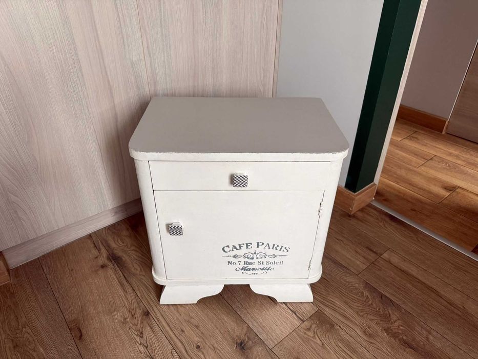 Dwa stoliki nocne - lata 50 art deco