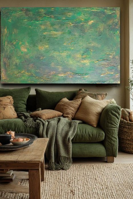 Quadro com textura pintado a mão 130×80