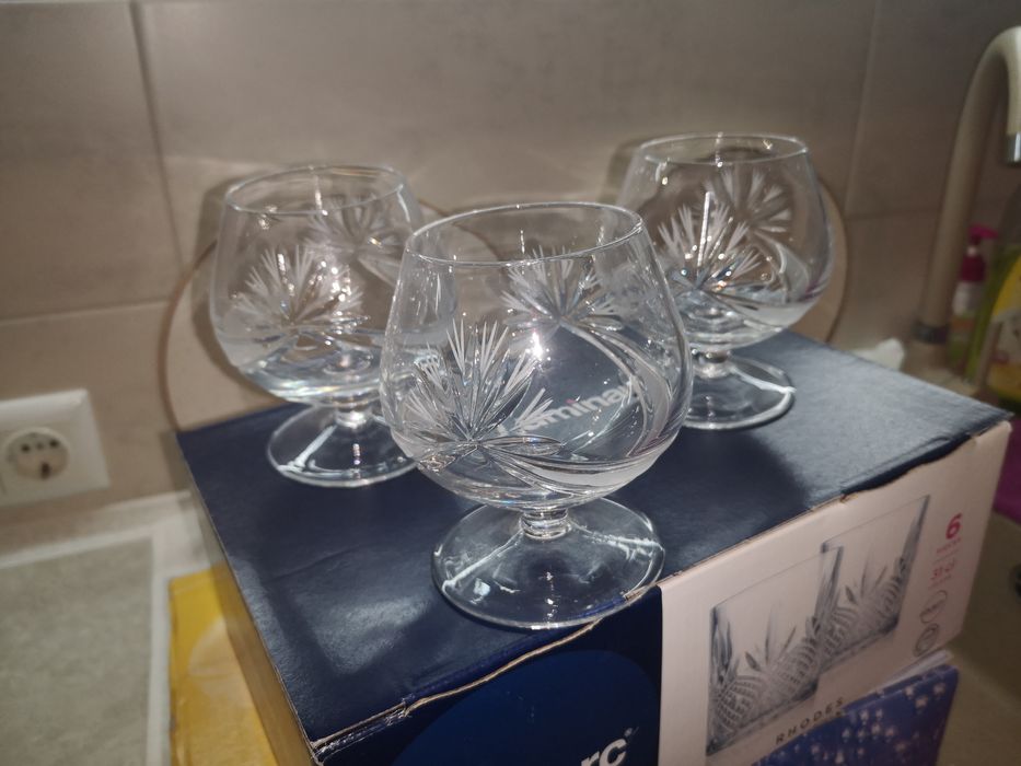 Фужеры бокалы хрусталь Борисовский завод Белоруссии