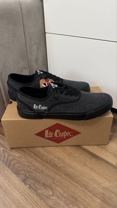 Męskie trampki Lee Cooper czarne/szare roz. 42