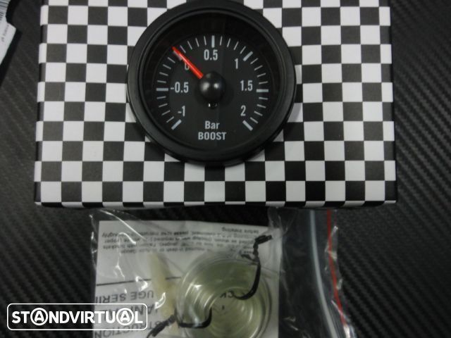 Manómetro fundo preto estilo VDO / Od school disponível em Amperímetro, pressão do turbo, pressão do oleo, temperatura do oleo, temperatura da água,