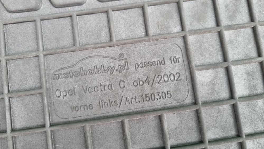 Dywaniki gumowe orginal opel GM vectra c signum sedan gts kombi