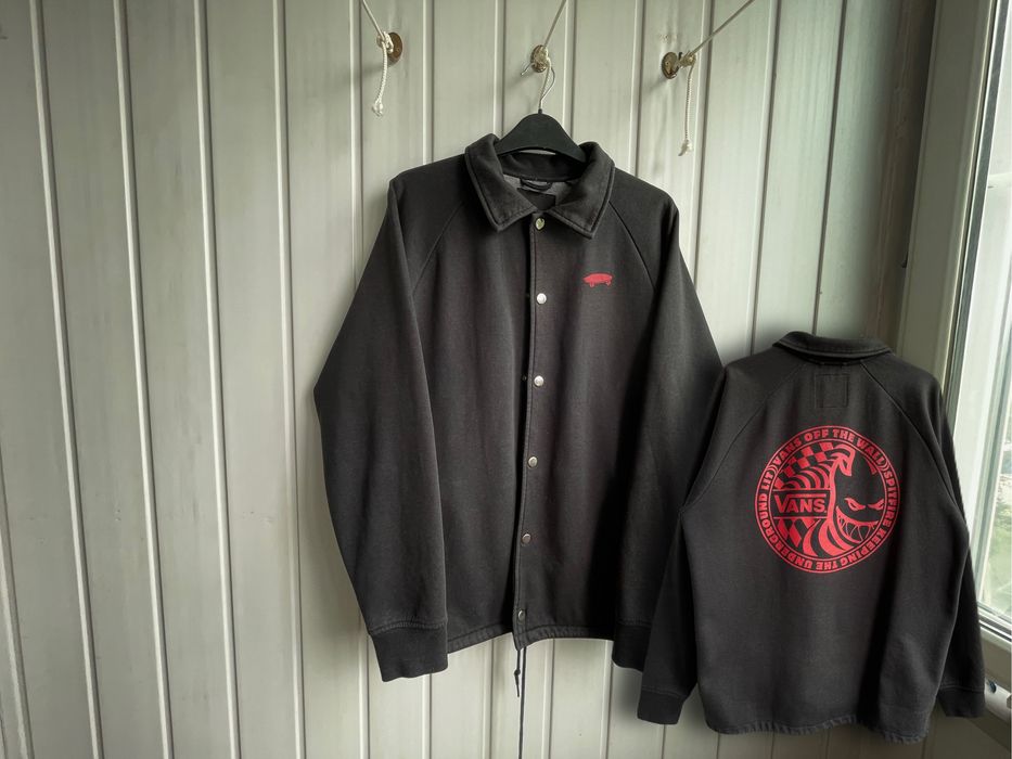 Черный овершот Vans x Spitfire cotton Jacket Sk8 y2k /M
