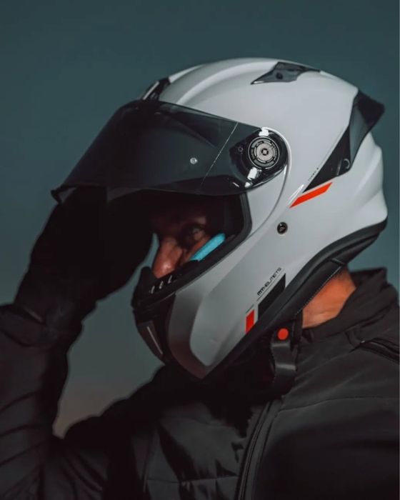 Мото шолом MT targo s шлем білий на мото MT helmets тарго с іспанський