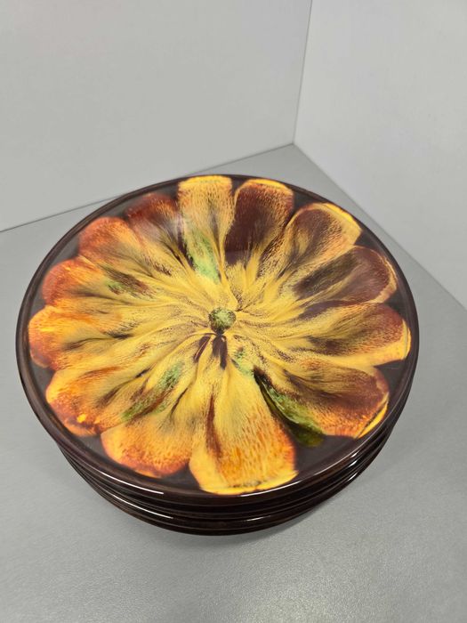 Zestaw talerzy ceramika z PRL-U