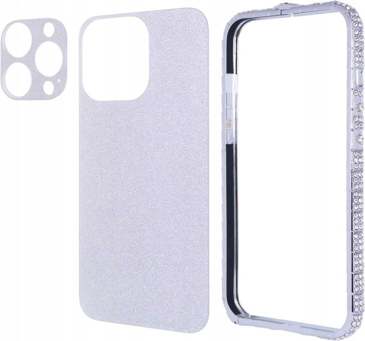 Ramka plecki (bumper) Dmaos do Apple iPhone 13 Pro srebrny