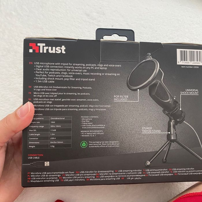Kit Microfone USB novo