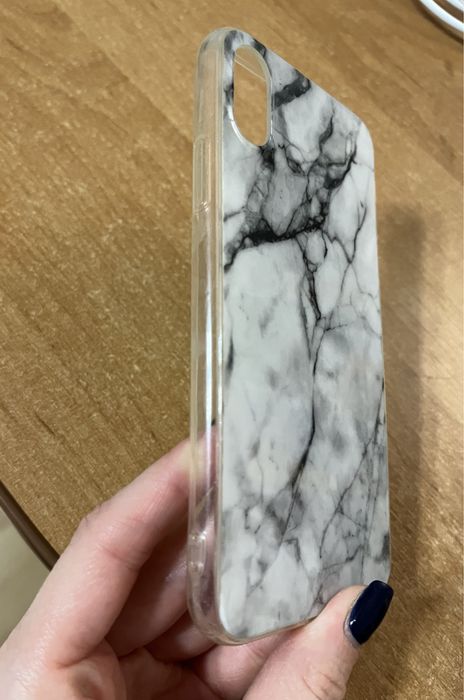 Etui case iPhone X motyw marmurkowy nowe nieuzywane