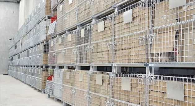 Nowy gitterbox składany, Kosz siatkowy Uniwersalny pojemnik magazynowy