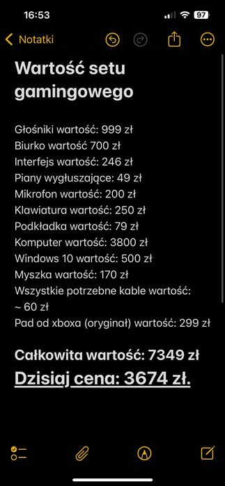 Komputer Gamingowy + 11 DARMOWYCH Bonusów (całe stanowisko + xbox pad)